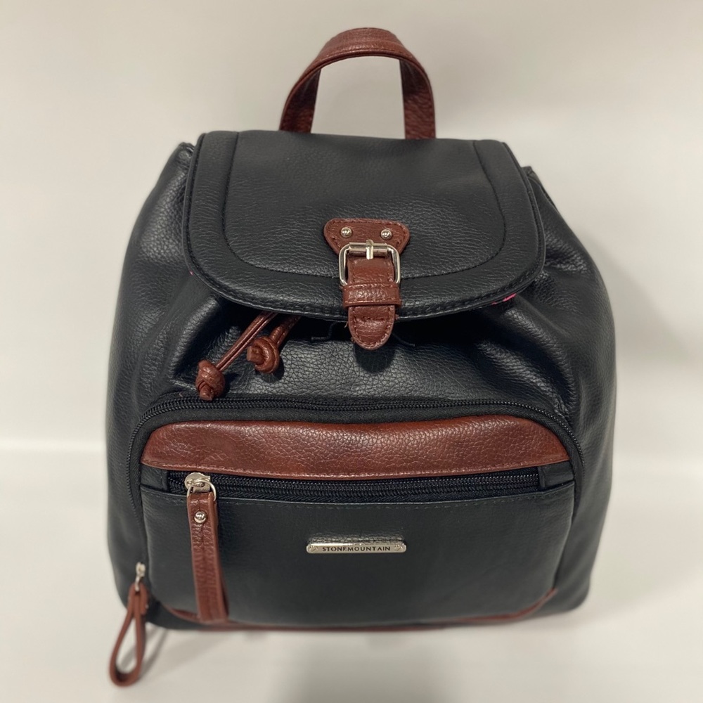 COPY - Stone MountainTalia leather backpack Blk/b…